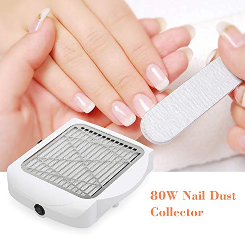 80W Nagelstaubabsauger Nagel Staubabsaugung Nageltisch Absaugung Maniküre Absaugung Studio – Bild 3