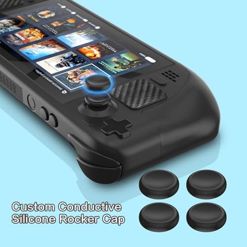 Image of New World Accessories for Steam Deck, Touch Protector Dust Plug Silicone Thumb Grip Caps for Steam Deck Vent Dust Filter Cover with Trackpads Skins - 9 in 1