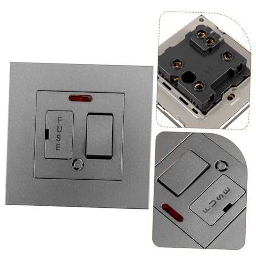 Interruptor de pared 13A con fusible gris tipo 86 para extractor de cocina 5
