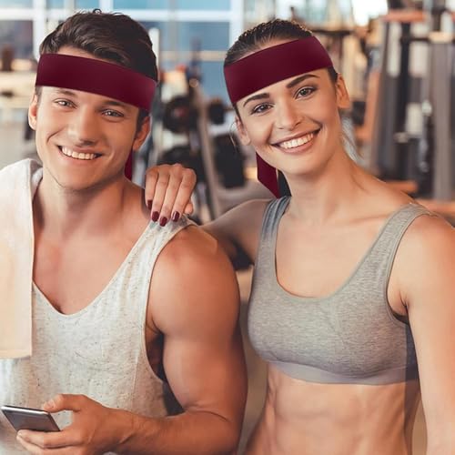 PAROPKAR Ninja Karate Sweat Wicking Sports Headband, Running, Tennis, Gym Yoga Workout, Soccer Adjustable Ties Headband for Men Women (Wine) - Image 5