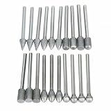20pc Punte da trapano Set for gambo mentale fresa in carburo di tungsteno utensile rotante bava doppio utensile rotante rettifica elettrica