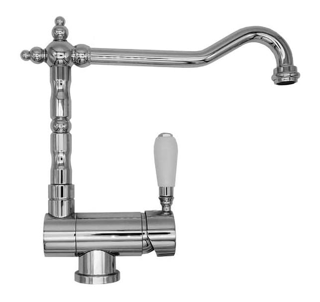 Miscelatore monocomando MIXOLDST "Old fashion" con canna pieghevole per sottofinestra (40 CROMO)