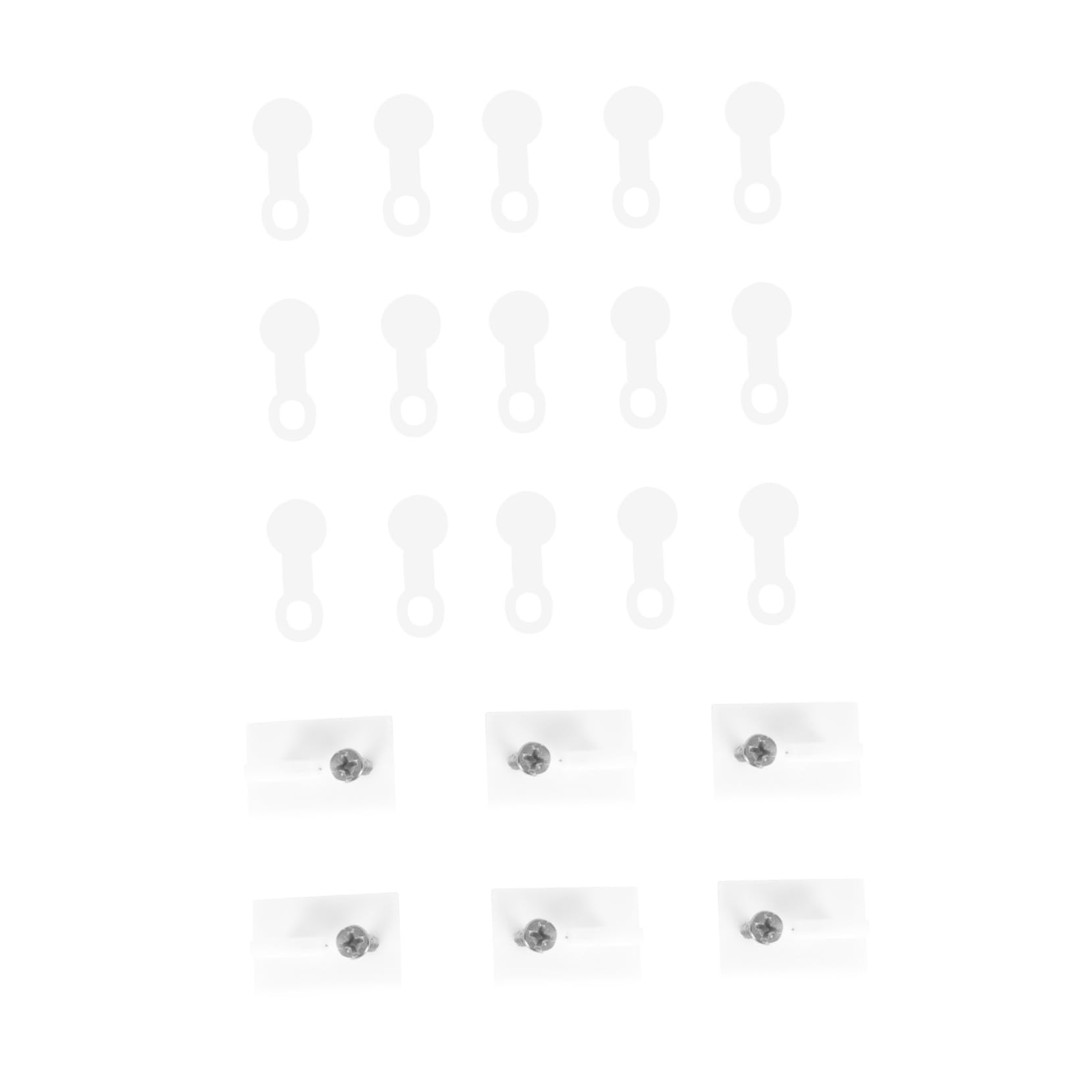 MAGICLULU 1Set Plastic Curtain Roller Track System Side Rollers End Caps for Smooth Gliding of Curtains Drapes and Sheers and Lightweight Plastic