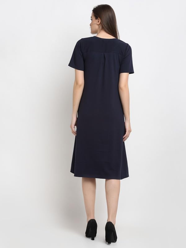 Image of Women's A-Line Cotton Midi Dress