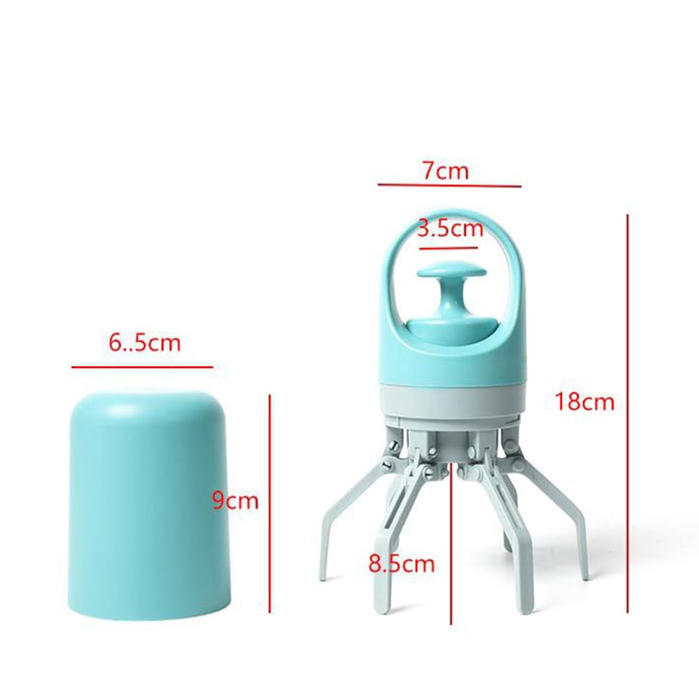 Trottinette portable à main pour déjections canines, ramasseur de déjections canines hygiéniques avec distributeur de sacs à six griffes pour chiens de petite, moyenne et grande taille, promenade,