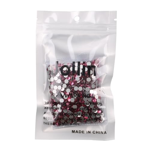 Image of Jollin Crystal Flatback Rhinestones Gems for Crafts 4.8mm SS20, Rose | Glue Fix, 1440pcs Glass Rhinestones for Bedazzling, Clothes, Tumblers, Nail Art, Shoes, Bags, Caps & Accessories Decoration