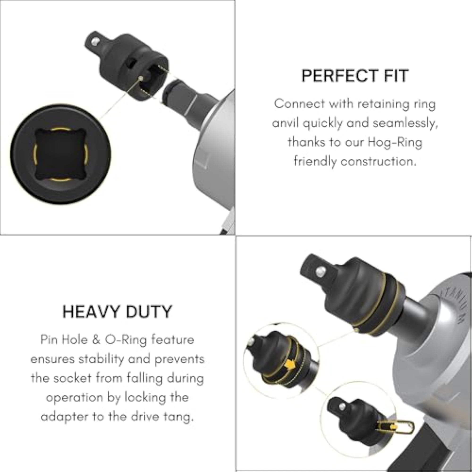 6PCS Pneumatic Air Impact Adapter Socket Set