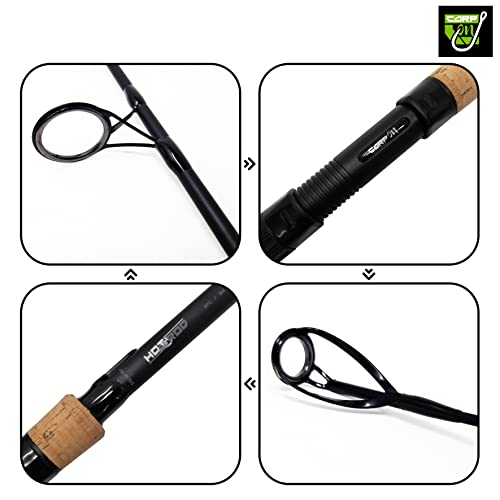 CARP ON, HOTROD 3m / 10ft Carp Fishing Rod, 2 Piece Part-Tele Full Cork Handle, High Grade Korean Carbon Blank, Ultra Light - Image 3