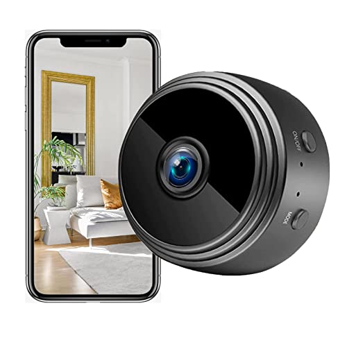 SCOORNEST Wireless Security Camera -Spy Hidden WiFi Mini Cameras for Home Security,Battery Operated Camera for Car,Surveillance Camera with Mobile App,Indoor Camera/Pet Camera/Dog Camera/Baby Monitor