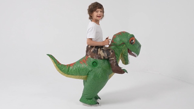 Disfraz Inflable de Dinosaurio T-Rex para Niños miniatura 7
