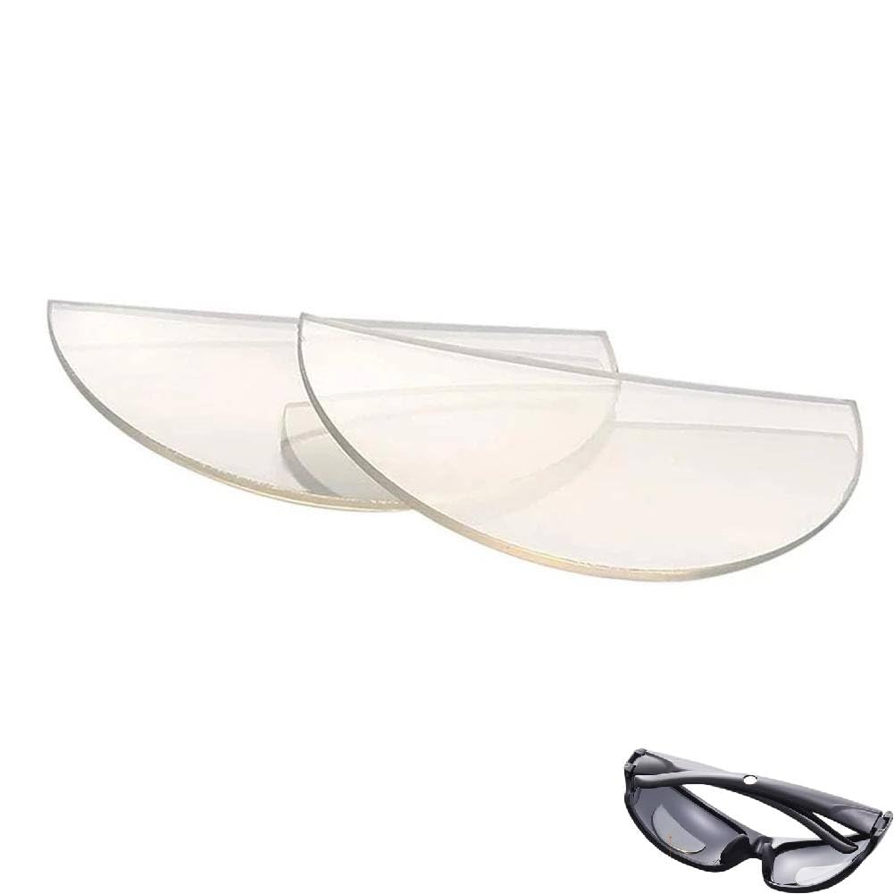 Stick-on Reading Glasses Lens,Convert Sunglasses,Silicone Reading Stick-on Magnification,Reusable Lenses Bifocal Liquid Silicone Magnification,Clear Magnifying Reader Lenses for Sunglasses/Glasses