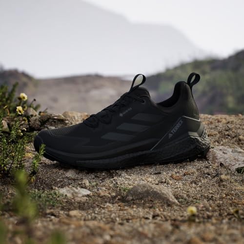 Image of adidas Mens Terrex Free Hiker 2.0 Low Gore-Tex Hiking Hiking Sneakers Shoes - Black