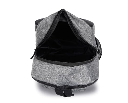 Image of First Look 15L Laptop Backpack for Men & Women with Bottle Pocket | Padded Shoulder Straps, Multi Compartments | Durable Fabric Construction | Ideal for Travel & College Bag | Grey