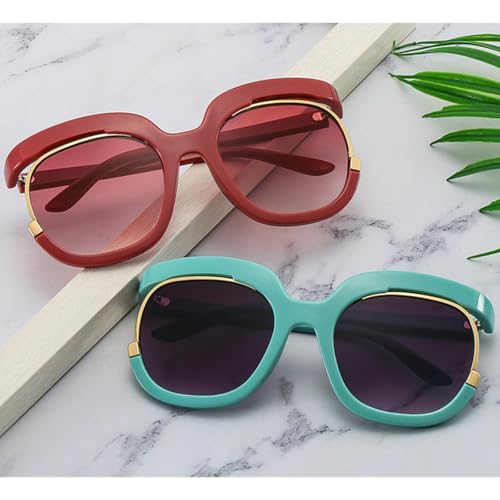 Lunettes de soleil rondes style rétro avec protection UV400 totale - 6