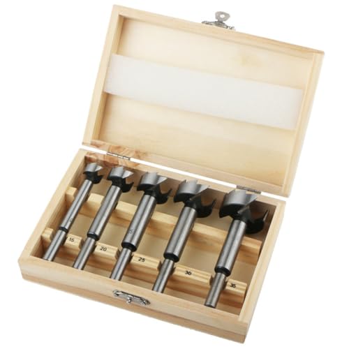 Set de 5 brocas para madera de acero de alto carbono miniatura 1