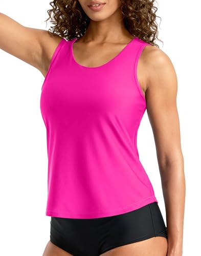 Image of G Gradual Tankini Tops for Women High Neck Swimsuits Swim Top Modest Bathing Suit Swimwear Tank Top only No Bottom