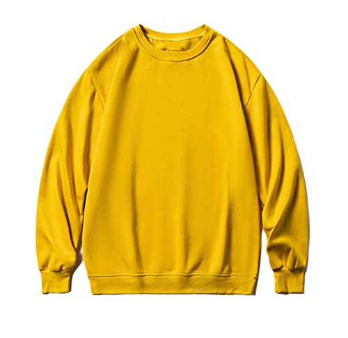Sweat à capuche jaune homme oversize pour solutionner le manque de confort taille M