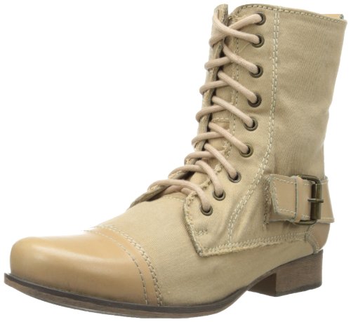 Skechers Women's Persmimmon Chai Combat Boot,Natural,9 M US