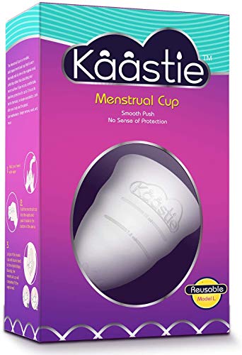 Kaastie Menstrual Cup Reusable Period Cup Medical-Grade Silicone - Tampon and Pad Alternative -Leak-Free - BPA Free(Model 2)