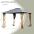 Aoodor 12 x 10 ft. Wooden Finish Coated Aluminum Frame Gazebo with Hardtop Roof, Outdoor Gazebos with Curtains and Nettings, for Patio Backyard Deck and Lawns
