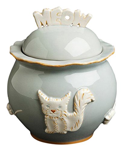 Carmel Ceramica PCJF3006? French Grey Cat Treat Jar