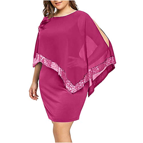 Vestido de noche para mujer, vestido de noche, vestido de noche, con lentejuelas brillantes, vestido de cóctel, vestidos de lentejuelas para mujeres, fiesta, fiesta, club, elegante, sexy,, rosa, XL Vestido de noche para mujer, vestido de noche, vestido de noche, con lentejuelas brillantes, vestido de cóctel, vestidos de lentejuelas para mujeres, fiesta, fiesta, club, elegante, sexy,, rosa, XL