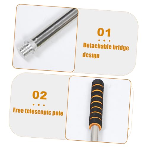 Taco de billar telescópico de acero inoxidable con puente desmontable miniatura 3