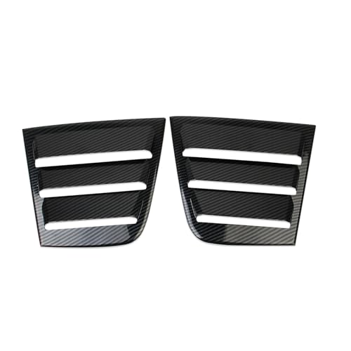 Image of Side Window Louvers Air Vent Scoop Shades Cover Blinds ABS for Dodge Charger 2011-2021 (Carbon Fiber Pattern)