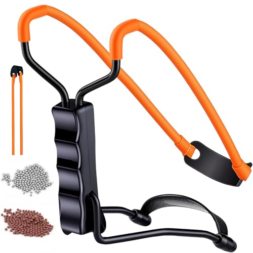 Professional Slingshot Set-A Classic Construction Shooting and Hunting Slingshot with a Sturdy Sling...