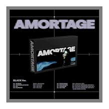 BLACKPINK Jisoo AMORTAGE 1st Mini Album Exclusive Black Version Screenplay Book+Flip Book+2p PostCard+1p PhotoCard+1p Polaroid+Tracking Sealed JI SOO