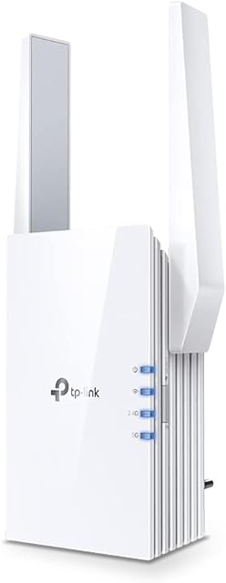 TP-Link AX1500 WiFi Extender Internet Booster, WiFi 6 Range Extender Covers up to 1500 sq.ft and 25 Devices,Dual Band up to 1.5Gbps Speed, AP Mode w/Gigabit Port, APP Setup, OneMesh Compatible(RE505X)