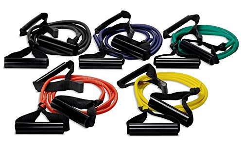 Bilateral ExerBand Resistance tubing - 6 ft. Bilateral Tubing 5/pk - PrePak Products