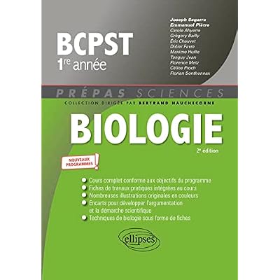 Biologie BCPST1 - Nouveaux programmes