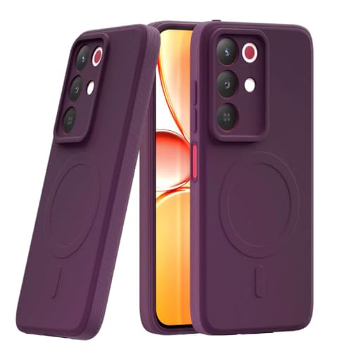Image of Back Cover MagFit Ring Design (Non-Magnetic) | Shockproof Protection | Anti-Slip Grip | Raised Camera Edges | Slim Protective Case for Realme 15x 5G / C85 5G / Narzo 90x 5G (Purple)