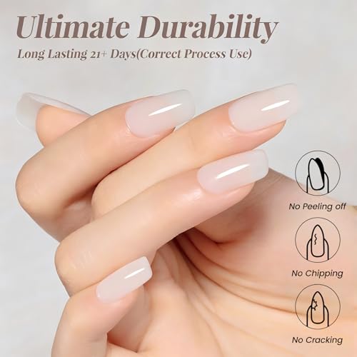 Esmalte de Gel Nude Sheer Milky White 15ml miniatura 7