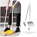 minkissy 1set Handle Soft Bristle Broom and Dustpan Household Cleaning Easy to Use Dust Pan and Broom for Efficient Floor Maintenance