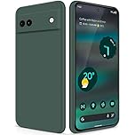 GiiYoon Case Compatible with Google Pixel 6A, Silky-Soft Touch Full-Body Protective Phone Silicone Case, Shockproof Cover with Microfiber Lining, green
