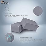 JBM Yoga Blocks 2 Pack with Strap, Cork Block 2 Pack EVA Foam Yoga Bricks Set,Stretch Blocks - Image 3