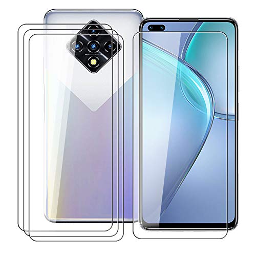 [4-Pack] for Infinix Zero 8 (6.85") Screen Protector,HHUAN 9H Hardness Anti-Scratch Tempered Glass Screen Protector,No Bubbles Tempered Glass Protective Film for Infinix Zero 8