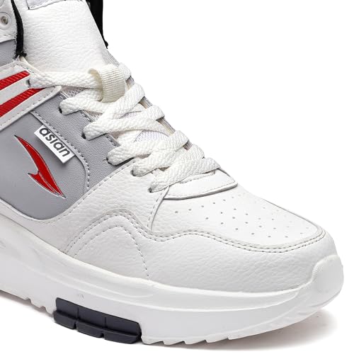 Image of ASIAN Men's Casual Sneaker, Basketball & Hi-Neck Shoes with Synthetic Upper Lightweight & Phylon Outsole with Memory Foam Insole Lace-Up Shoes for Men's Basket-05
