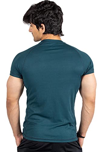 Image of FUAARK Men's Round Neck Slim fit Gym & Active wear Sports T-Shirt for Workout & Casual Wear