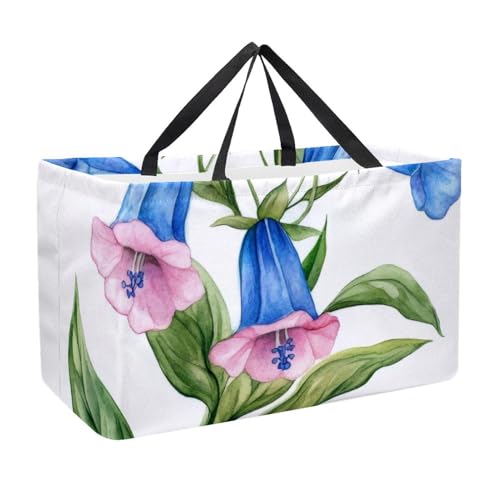 Bolsa de compras reutilizable para comestibles, plegable, bolsa de compras lavable, se mantiene vertical para picnic y camping, coches de carreras coloridos en la pista de carreras, Multicolor 07,