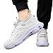 JEUROT Womens Sneakers Running Shoes Running Gym Sneaker Slip on Tennis Non Slip Gym Shoes Fashion Casual Lightweight Tennis Shoe White