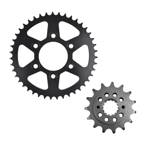 Pignon avant et arrière 15/43 dents en acier 20CrMnTi pour Ducati Desert X