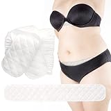 WIBOND 3Pcs Sweat Pads for Bras & Tummy, 3 Layer Bra Liners & 2PCS Under Stomach Sweat Pads, Cotton Women's Sweat Absorber