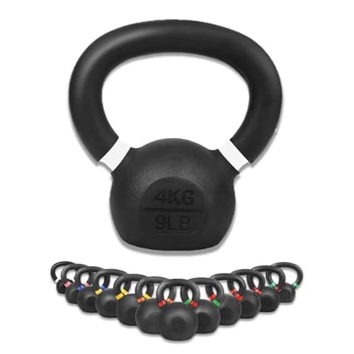 wuuhoo® Kettlebell Rocky - Haltère à balancier en Fonte Massive, Poids pour entaînements avec Revêtement extrêmement résistant et Durable - Équipement de Gym à Domicile Cover