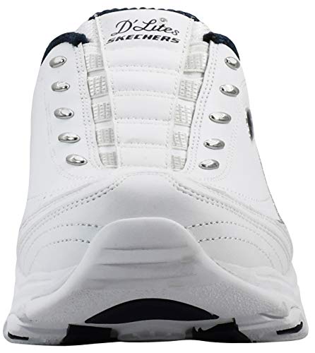 Image of Skechers Women's D'Lites Bright Sky Sneaker | Air-Cooled Memory Foam Insole, Cushioned midsole with flexible outsole, Sporty fashion sneaker with open back design