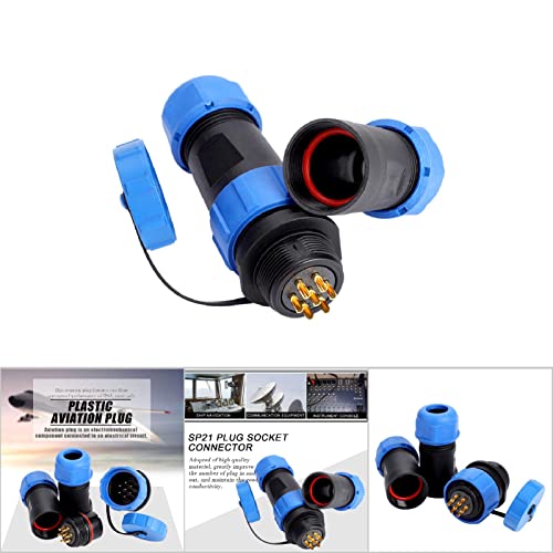Conector aviación IP68 SP21 enchufe 7 pines miniatura 7