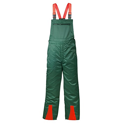 Latzhose FICHTE, Grün / Rot abgesetzt
