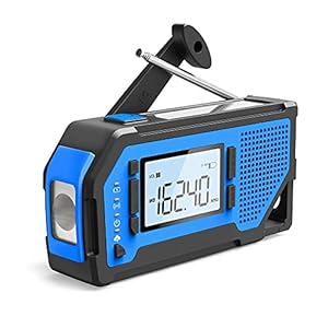Opwindbare zaklampradio, draagbare AM/FM/WB-radio voor noodgevallen met zaklamp, leeslamp, SOS-alarm, zonne-crankradio met kurkentrekker voor buiten, kamperen